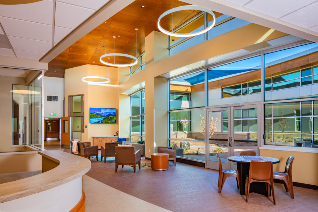Patient lobby at West Springs Hospital